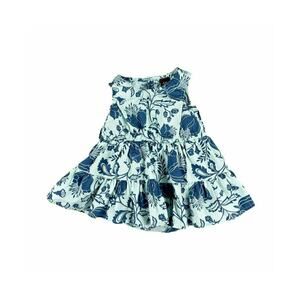 Tea Collection Blue Floral Romper Dress 3-6 Months
